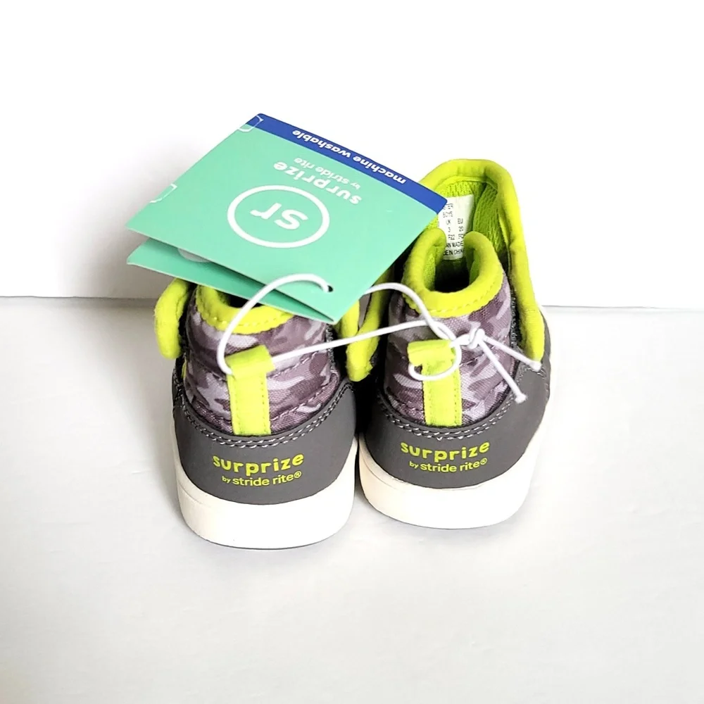 STRIDE RITE Grey Aster Came Baby booties -  Size 4